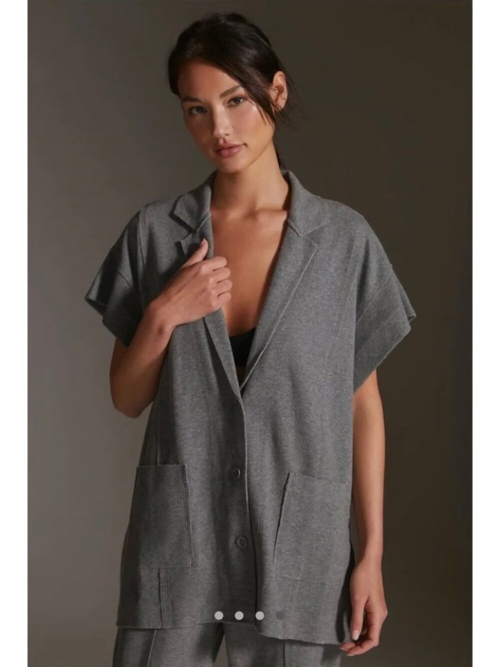 Anthropologie Daily Practice The Heather Elbert Sweater Blazer